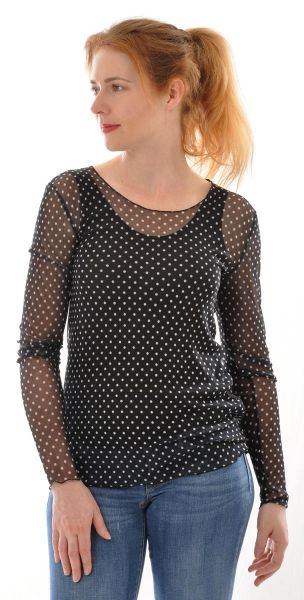 Raschelwirk Netztüll Bioseiden shirt LA Pünkchen