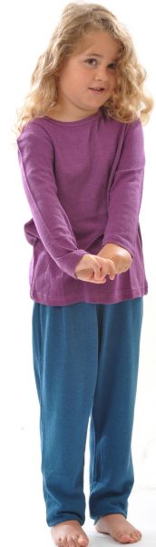 Kinder langarm Shirt BioBourretteseide