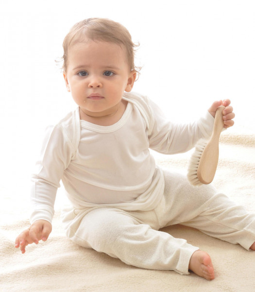 Langarm Baby Schlupfhem Bioseide