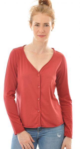 Strickjacke aus Bio Baumwoll Jersey