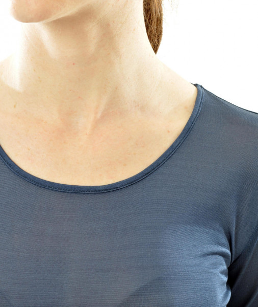 Langarmshirt aus Bio Seidenjersey