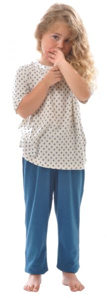 Kinder kurzarm Shirt BioBourretteseide