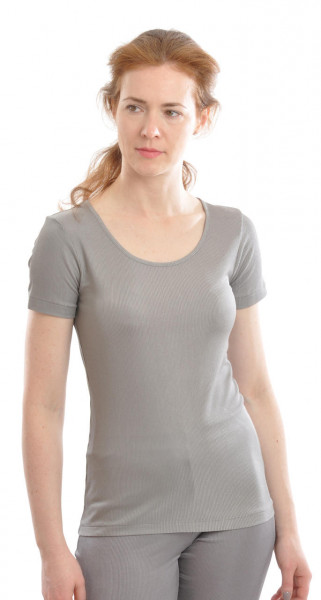 T-Shirt 100% Bio-Seiden-Ripp